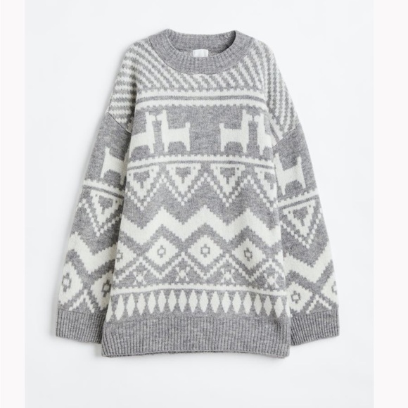 H&M Sweaters - H&M Long Jacquard Knit Sweater NWT